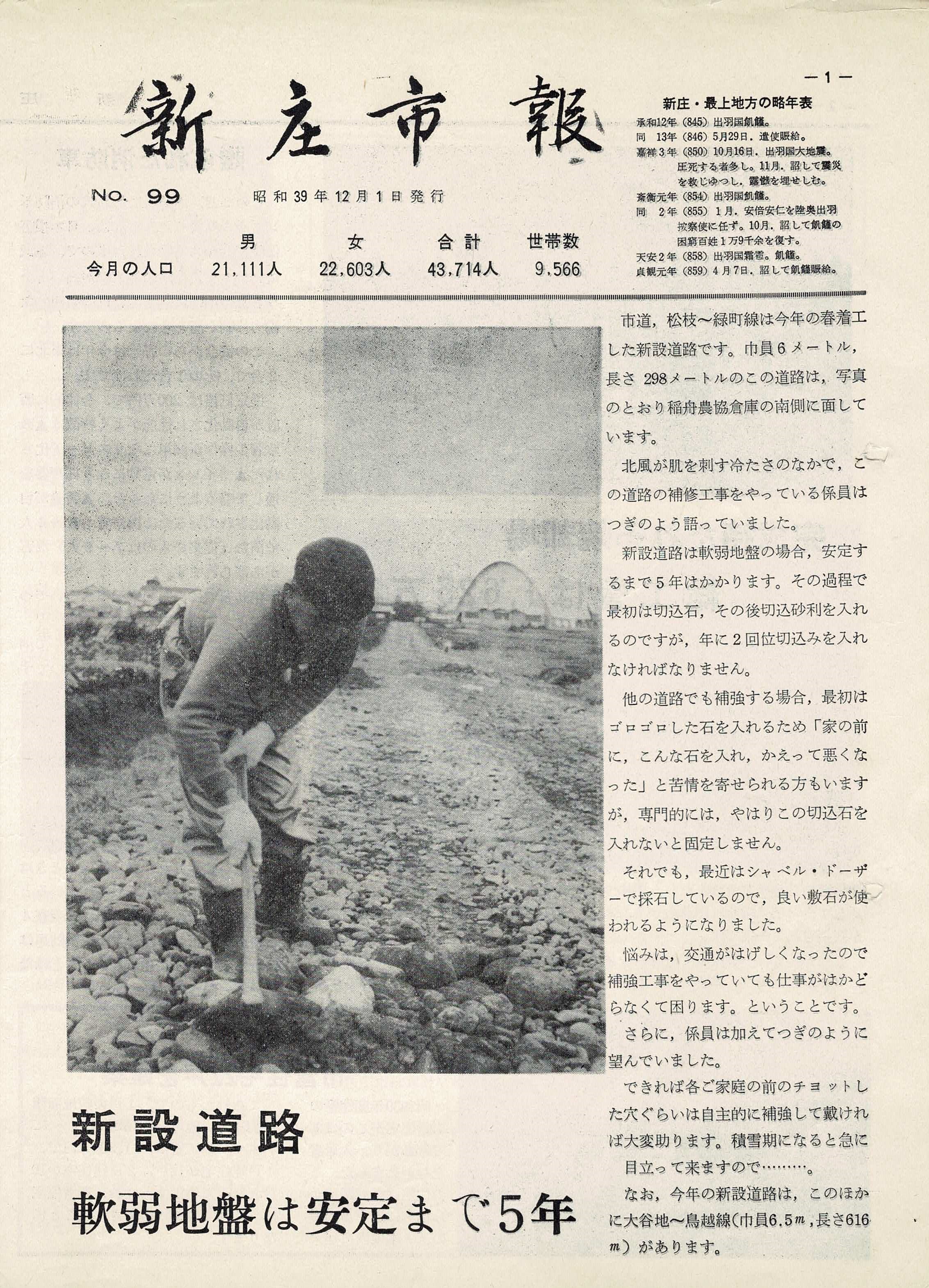 1964年 広報しんじょう12月号